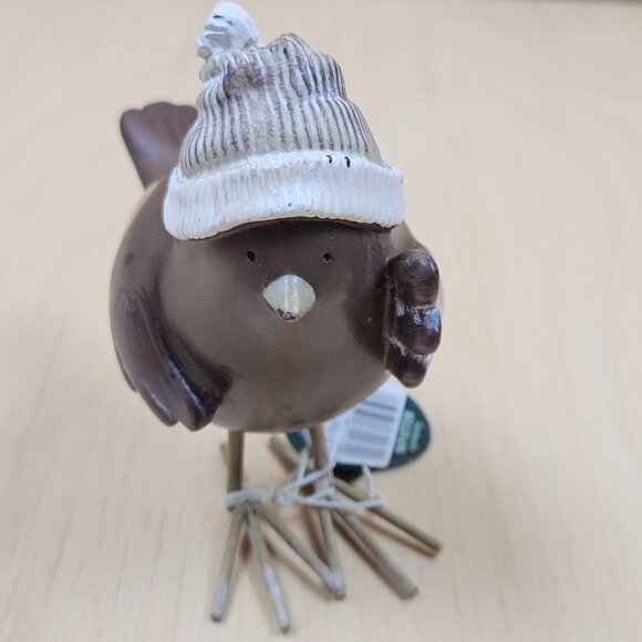 3 Sullivans Decorative Winter Bird Figurines With Hats & Scarves by Valerie - Picture 7 of 14